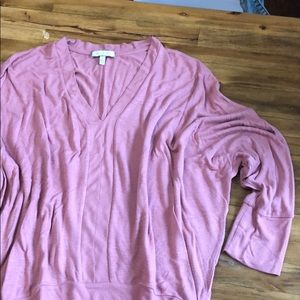 Anthropologie high low sweater v neck